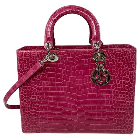 buy lady dior bag online|Lady Dior crocodile bag.